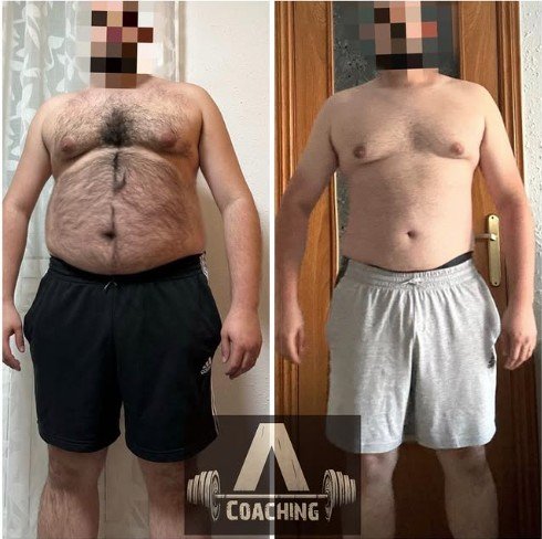 Composición antes y después de una transformación física